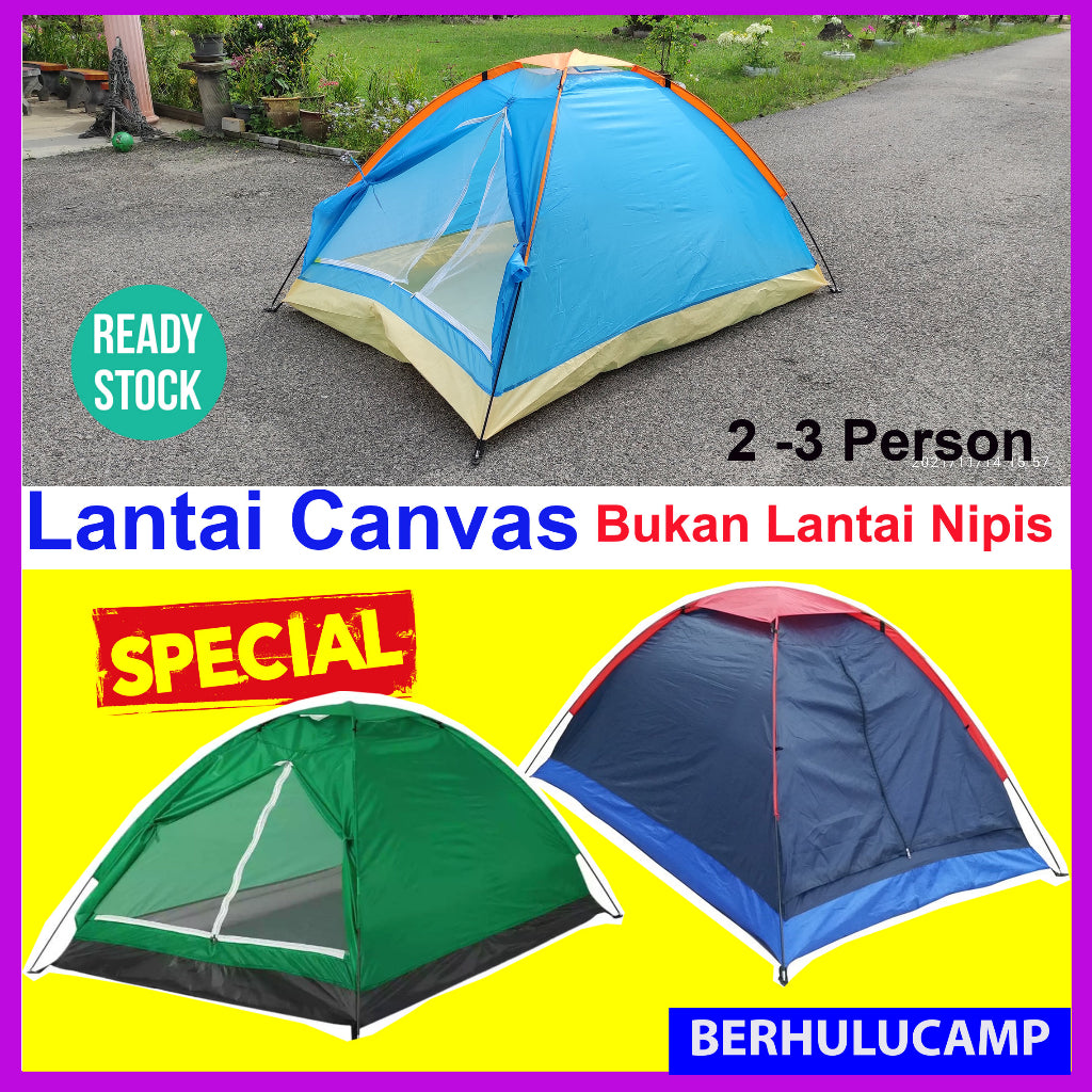 Camping Tent with Canvas Floor - Shopee cover
