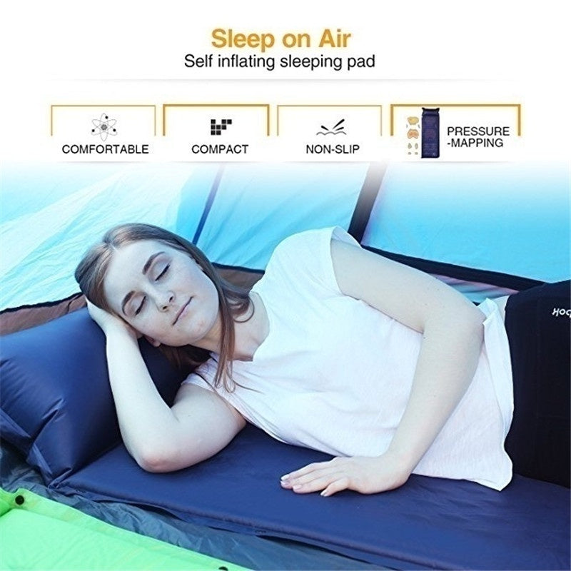 Self-inflating mattress rolled