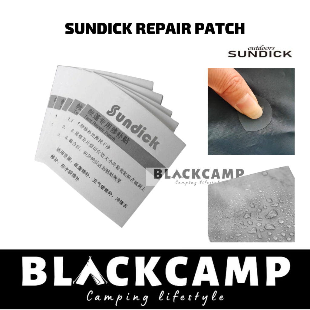 TPU Tent and Tarp Repair Patches — Self-Adhesive, 5 Pack