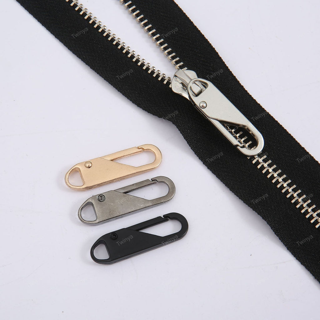 1pcs Black Open Zip