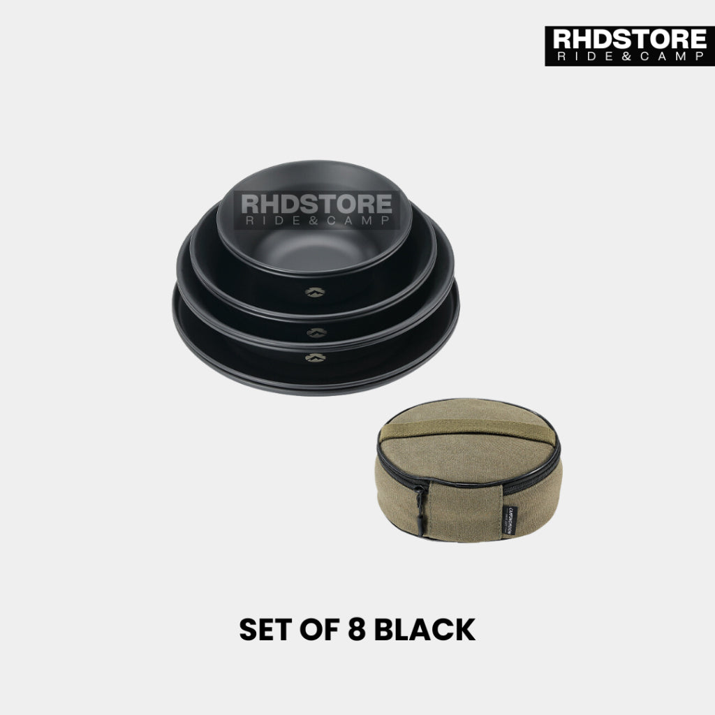 Set of 8 - Black