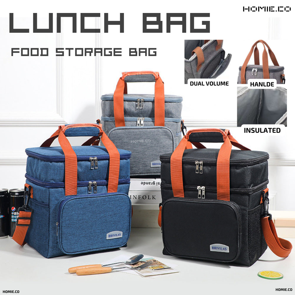 Insulated lunch and food bag