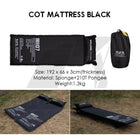Cot Mattress Black