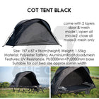 Cot Tent Black