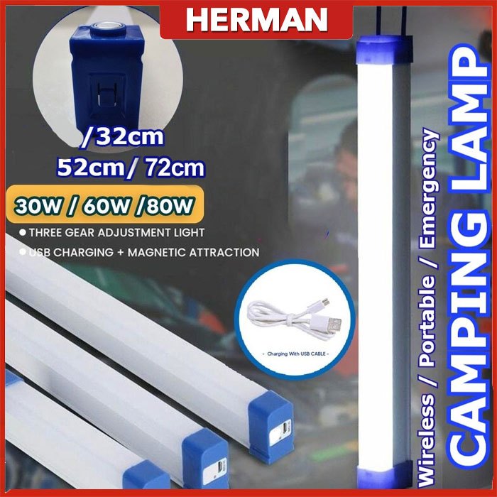 USB rechargeable magnetic LED light bar