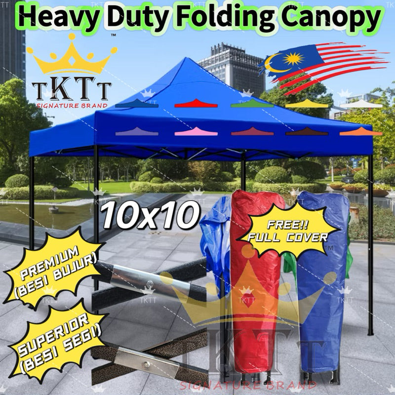 TKTT foldable canopy gazebo 3 x 3 m with steel frame