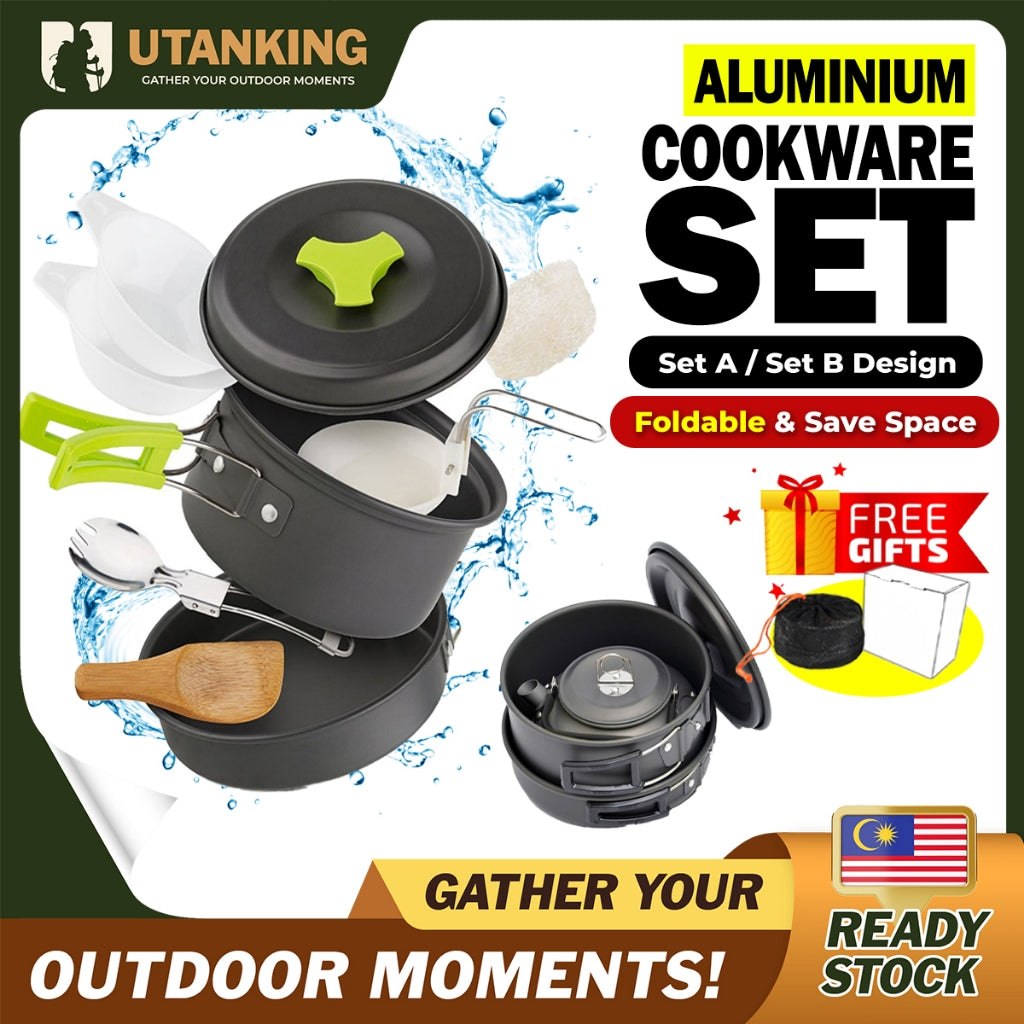 UtanKing camping cookware kit