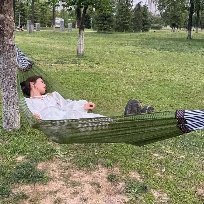 Ice silk hammock setup rings