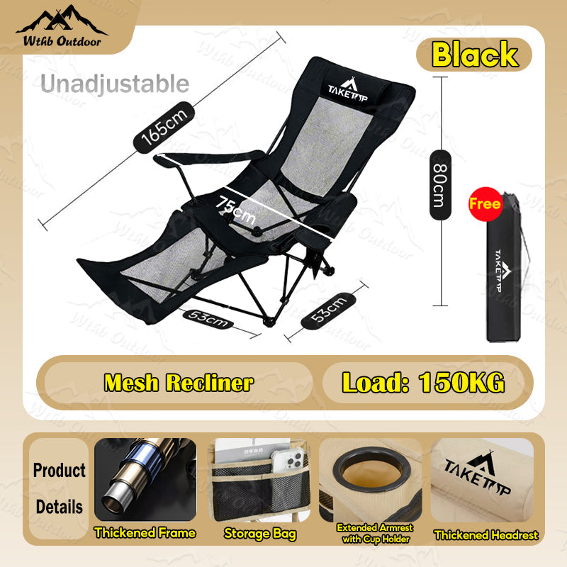 WTHB Recliner Hospital-Bed - Black Mesh