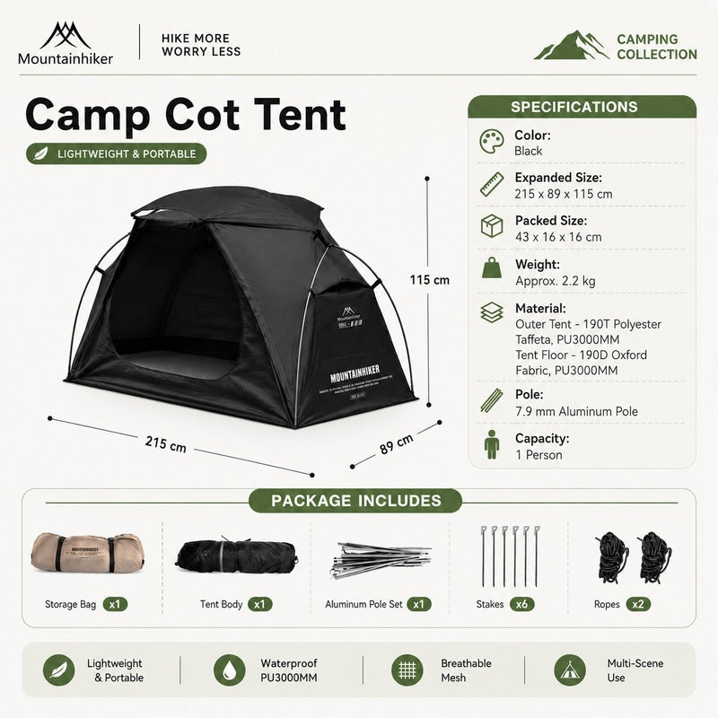 Black tent colour
