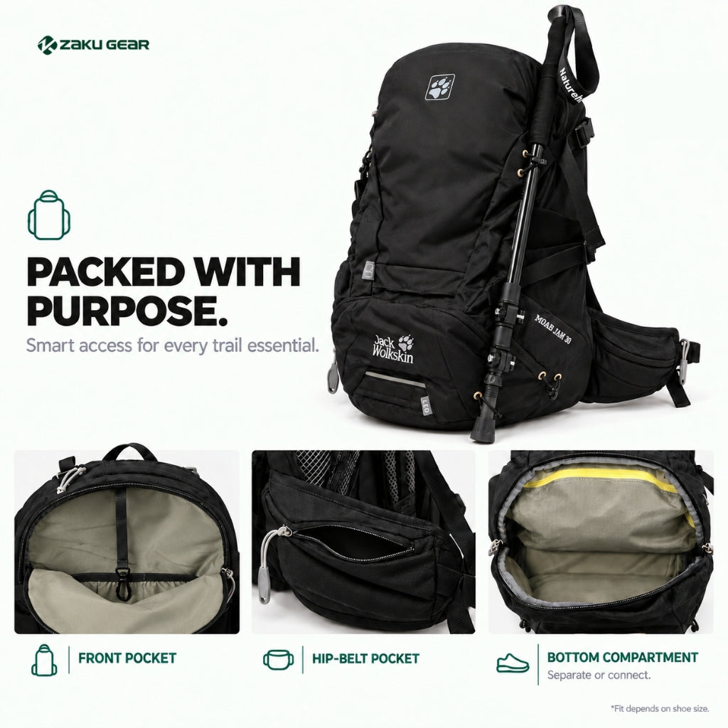 Jack Wolfskin Moab Jam 30 rain cover