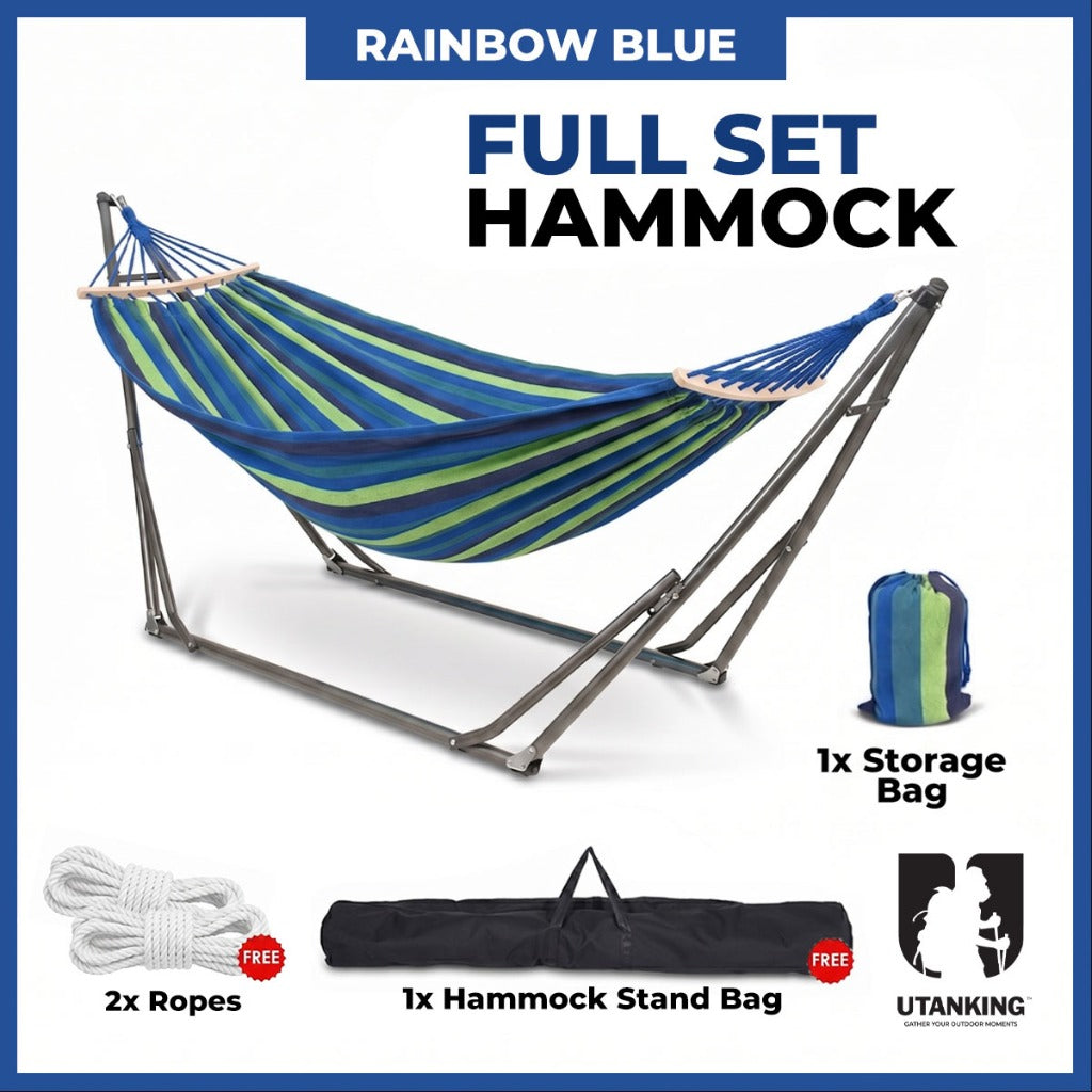 UtanKing Hammock Set - Full Set Blue