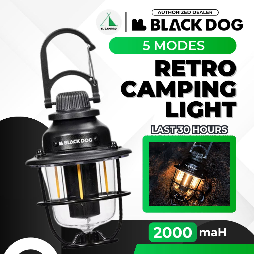 BLACKDOG retro ambient camping lantern