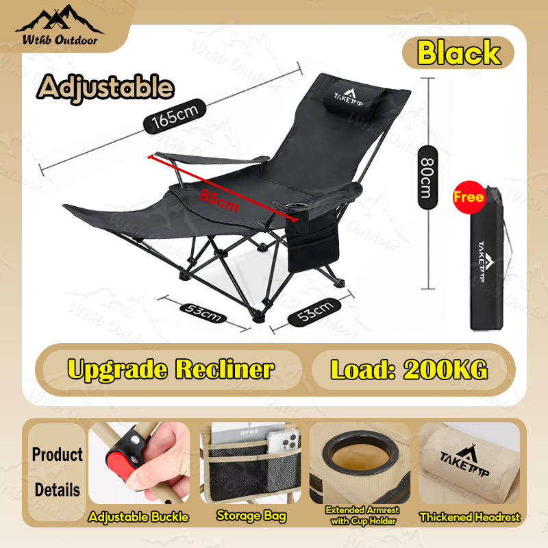 WTHB Recliner Hospital-Bed - Black Oxford Adjust