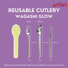 Glow White - Fork Spoon Chopstick