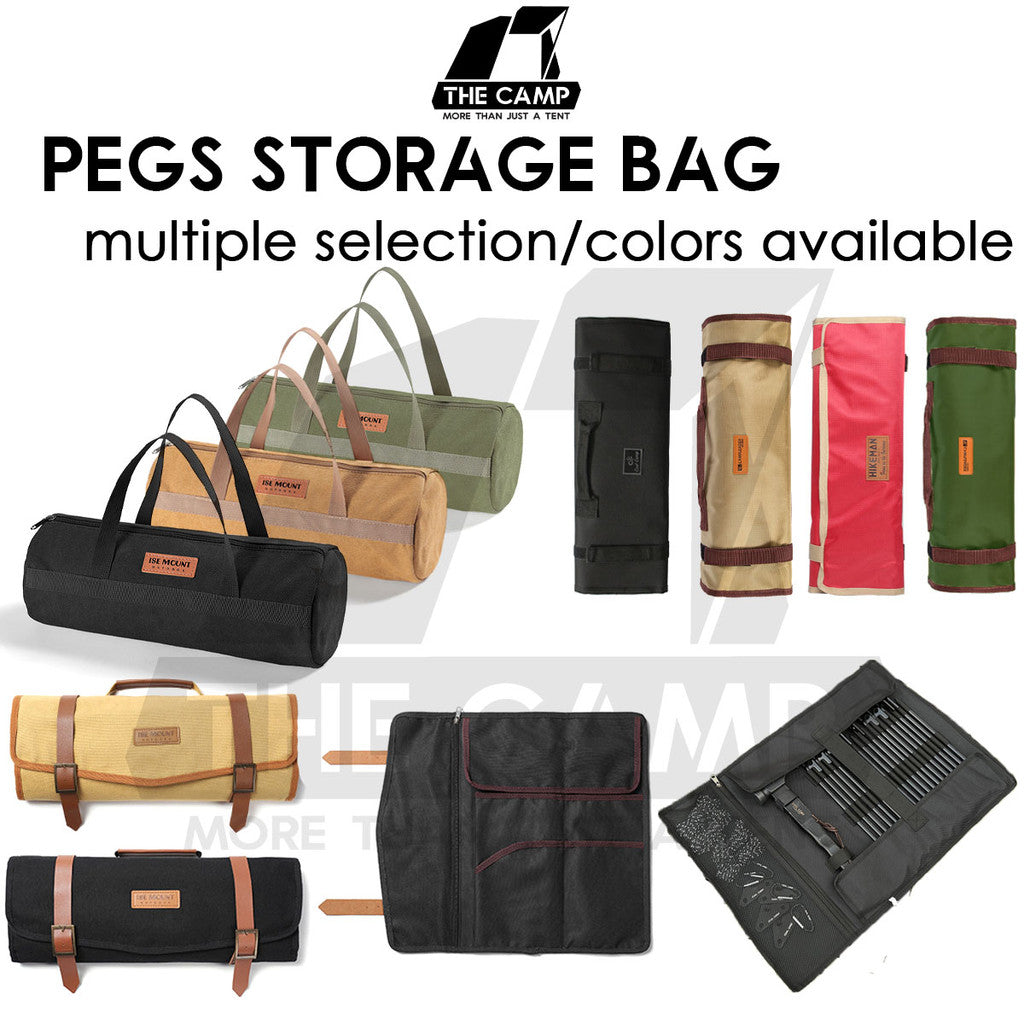Oxford camping peg and gear storage bag