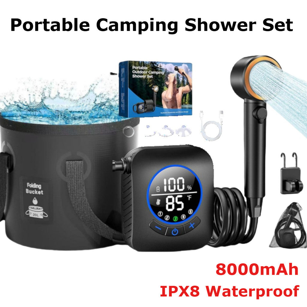 Full Camping Shower Kit with 20L Bag