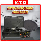 Stove + Square Grill Plate