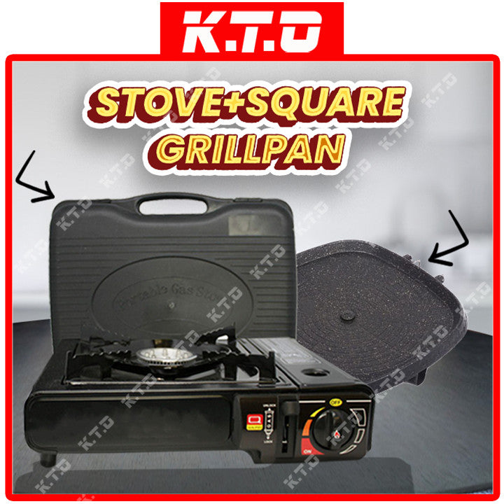Stove + Square Grill Plate